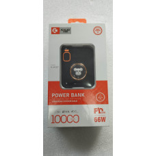 KALIO Fast Charge Power Bank 10000 мАч K-A127 Type-C 10000 мА*ч USB, TYPE-C, Lightning 66W портативное зарядное устройство