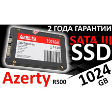 SSD накаопитель Azerty Bory R500 1024GB (SATA III, 2.5', NAND 3D TLC 1024GB) 2.5' 1 ТБ SATA III SSD