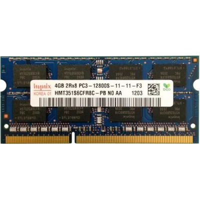 Оперативная память Hynix PC3-12800 (HMT351S6CFR8C-PBN0) SODIMM DDR3 4 ГБ 1600 МГц Для ноутбука 1