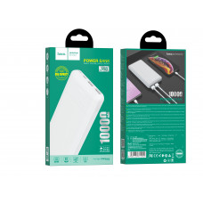 Hoco Power Bank J48 Nimble белый Micro USB, TYPE-C 10000 мА*ч Type C, 2 x Usb 10W портативное зарядное устройство
