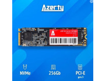 Azerty SSD накаопитель Azerty BR 256GB (PCI-E 3.0, M.2 2280 NVMe, NAND 3D TLC) M.2 256 ГБ чтение 2100 МБ/с/запись 1100 МБ/с PCI Express 3.0 SSD