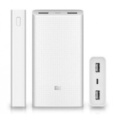 Xiaomi  Power Bank 30000 mah белый (PB3018ZM) Micro USB 30000 мА*ч Type C, 2 x Usb 18W портативное зарядное устройство