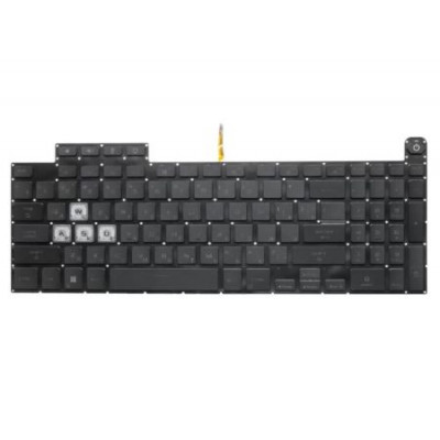 Клавиатура для ноутбука  ASUS TUF Gaming A15 FA507RE Русская Черный Подсветка Без фрейма
