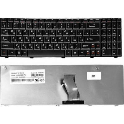 Клавиатура для ноутбука  Lenovo G560, G565 Русская Черный