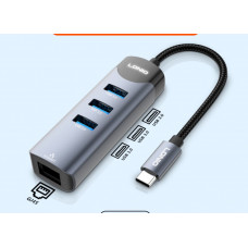 USB-хаб LDNIO DS-114C Type-C To USB3.0*4