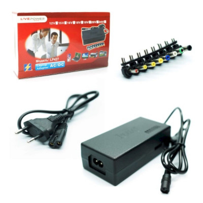 Блок питания для ноутбука универсальный LP427 12V-24V 150W (8 насадок)